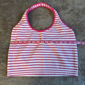 Jolie & Joy by FCT With Love | Girl's pink and white halter top size XL